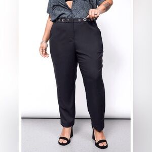 NWT Debbie Harry X Wildfang Slim Crop Pant in Black in Size 26